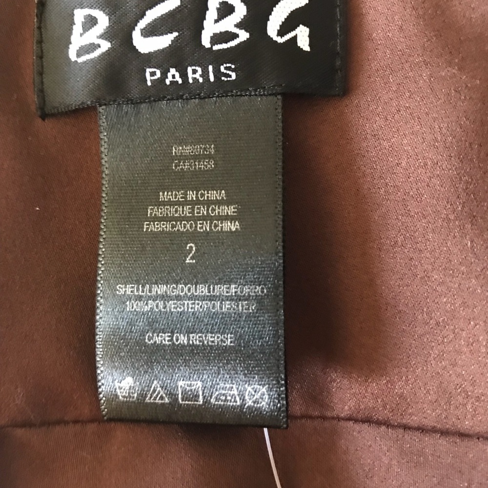 BCBG Paris Chocolate Floor Length Evening Dress - Picture 7 of 7